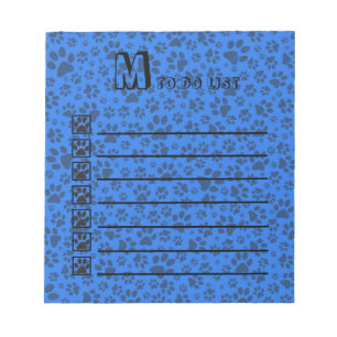 Bloc De Notas Perro Paws Black & White Polka Dot (Punto de polka