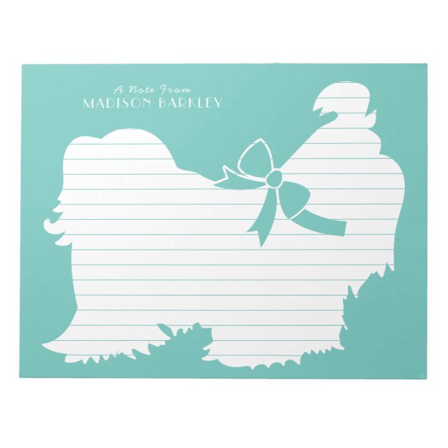 Bloc De Notas Perro Shih-Tzu con pelo largo (Frente)