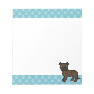 Bloc De Notas Perro Staffordshire Bull Terrier atigrado