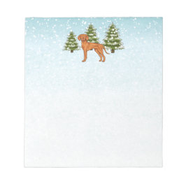 Bloc De Notas Perro Vizsla Húngaro En La Cuesta De La Selva De I