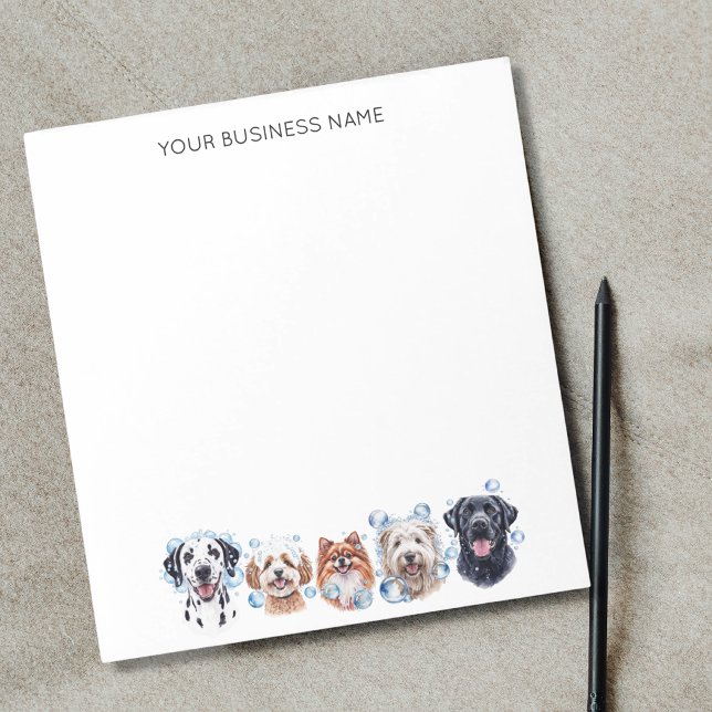 Bloc De Notas Perros adorables con burbujas, acuarela (Subido por el creador)