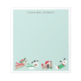 Bloc De Notas Perros de navidades con menta