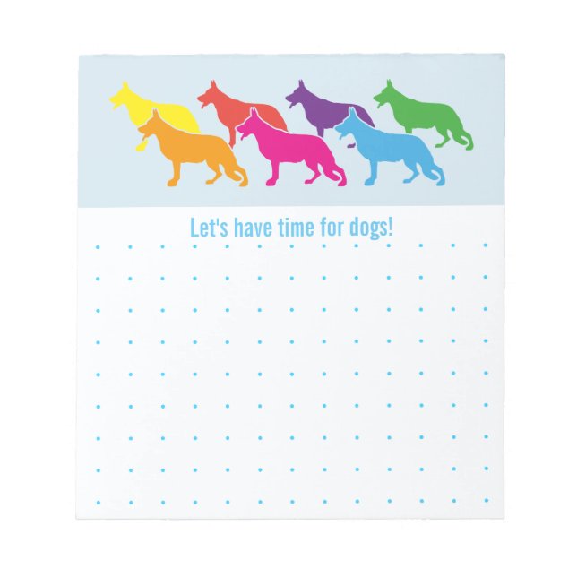 Bloc De Notas Perros del Pastor Alemán (Frente)