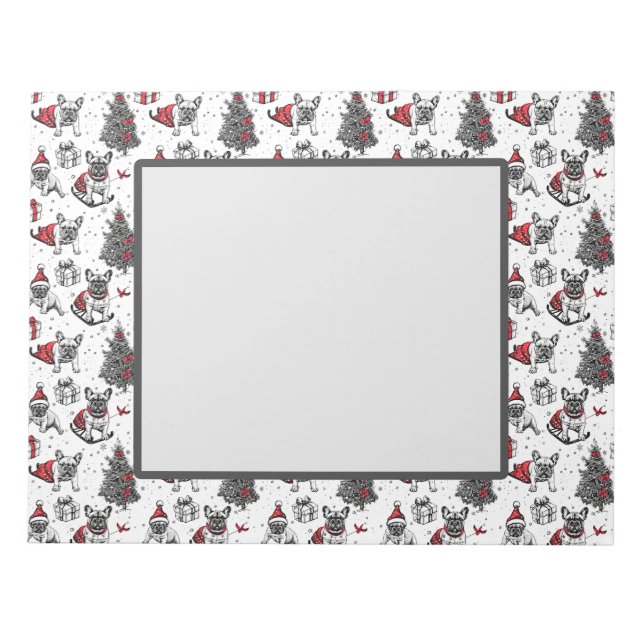 Bloc De Notas Perros navidades en boceto de libros de arte (Frente)