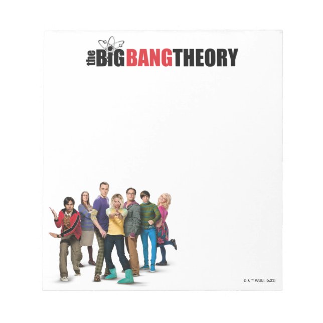 Bloc De Notas Personajes de la Teoría del Big Bang (Frente)