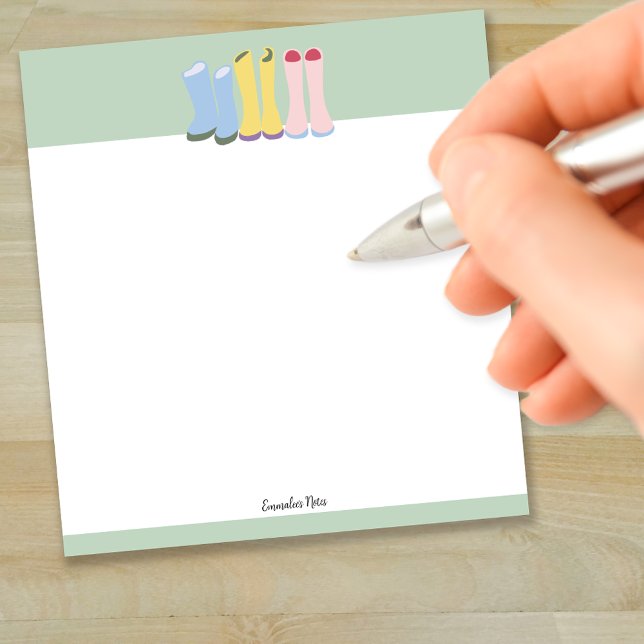 Bloc De Notas Personalizable de los boots de la jardinería de pr (Subido por el creador)