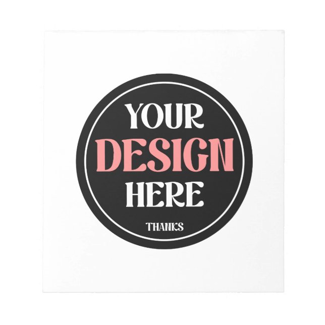 Bloc De Notas Personalizable, moderno, elegante y atemporal (Frente)