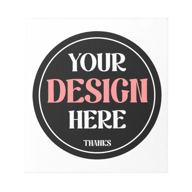 Bloc De Notas Personalizable, moderno, elegante y atemporal (Frente)