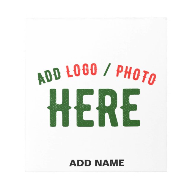 BLOC DE NOTAS PERSONALIZABLE MODERNO ESTILO BLANCO VERIFICADO MA (Frente)