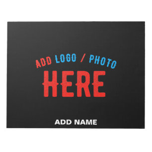 BLOC DE NOTAS PERSONALIZABLE MODERNO ESTILO NEGRO VERIFICADO MAR