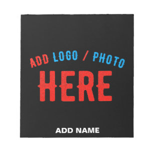 BLOC DE NOTAS PERSONALIZABLE MODERNO ESTILO NEGRO VERIFICADO MAR