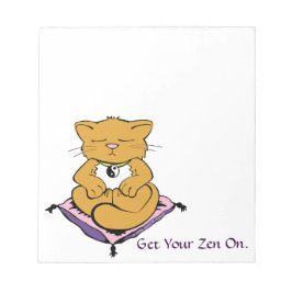 Bloc De Notas PERSONALIZABLE Obtén Tu Zen Gato Lindo Gatito