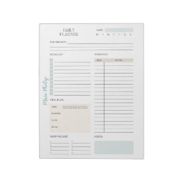 Bloc De Notas Personalizable Pastel Daily Planner