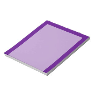 Bloc De Notas Personalizable púrpura de la decoración del colo