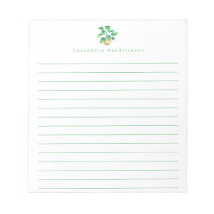Bloc De Notas Personalización de la planta Minimalista Boho Mons