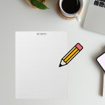 Bloc De Notas Personalización de líneas de puntos Minimalistas s<br><div class="desc">Simple y limpio bloc de notas minimalista con líneas punteadas grises. El título "Mis notas" es una plantilla que puede personalizar a cualquier texto que desee - o eliminarlo.</div>
