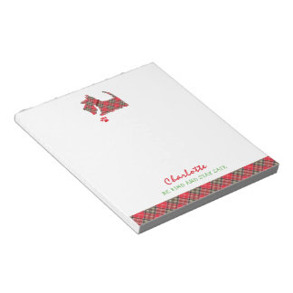 Bloc De Notas Personalizada la Cuta de Perro Terrier de Escocia