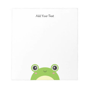 Bloc De Notas Personalizada la rana Cute Kawaii Peek-a-Boo