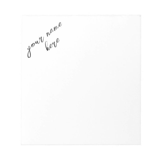 Bloc de notas personalizado (Frente)