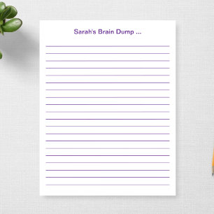 Bloc De Notas Personalizado 11 x 8.5 Regalo de profesores con ex