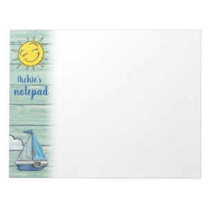Bloc de notas personalizado 3 diseño Driftwood Bea