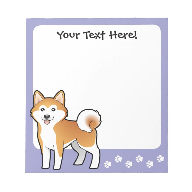 Bloc De Notas Personalizado Akita Inu / Shiba Inu (Frente)