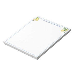 Bloc de notas personalizado Amalfi Lemons en polvo