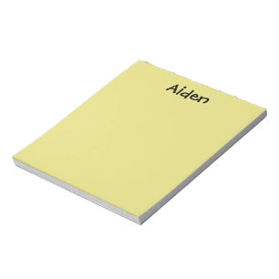 Bloc de notas personalizado amarillo
