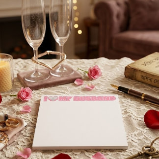 Bloc De Notas Personalizado Amo a mi esposo - Agregar foto y nom