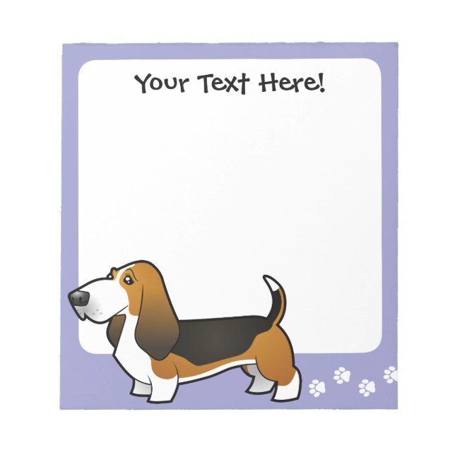 Bloc De Notas Personalizado Basset Hound (Frente)