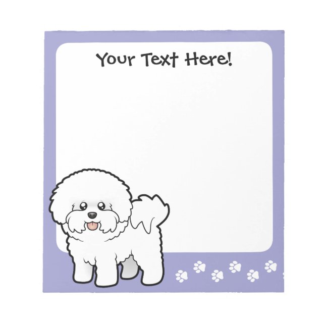 Bloc De Notas Personalizado Bichon Frise (Frente)