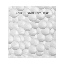 Bloc de notas personalizado Bolas de golf