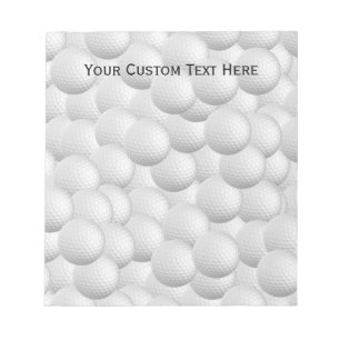 Bloc de notas personalizado Bolas de golf