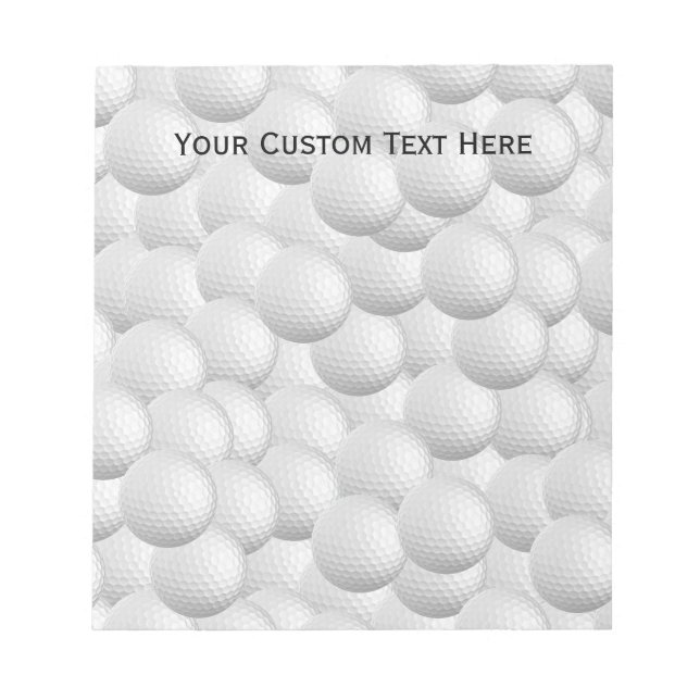 Bloc de notas personalizado Bolas de golf (Frente)
