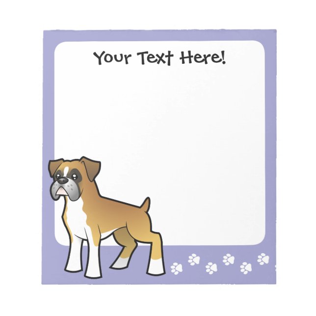 Bloc De Notas Personalizado Boxer (Frente)