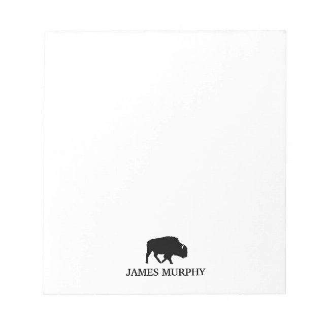 Bloc De Notas Personalizado Buffalo Silhouette (Frente)
