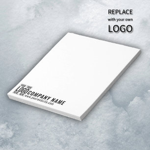 Bloc De Notas Personalizado Business Logo Empresa Corporativa Gu
