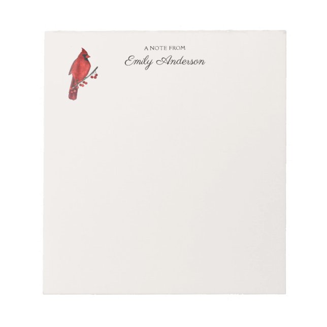 Bloc De Notas Personalizado Cardinal (Frente)
