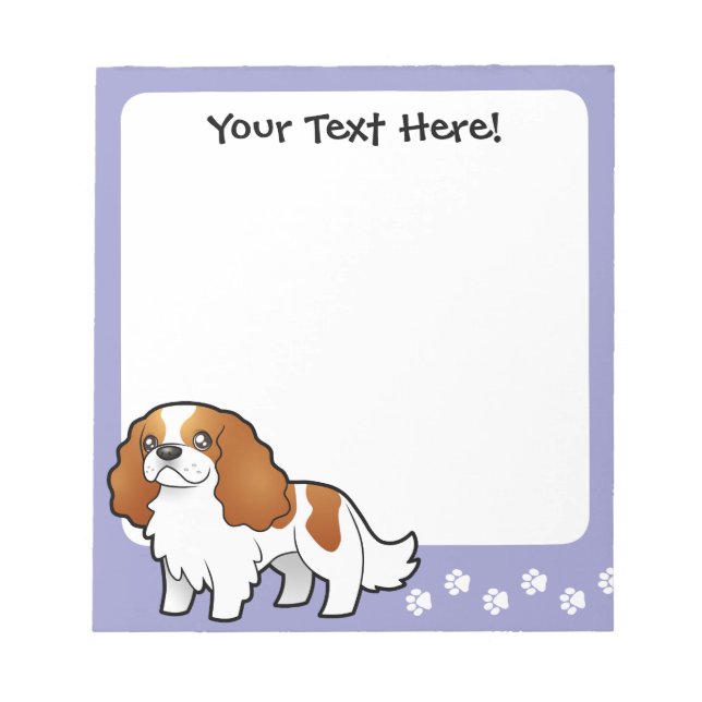 Bloc De Notas Personalizado Cavalier King Charles Spaniel (Frente)