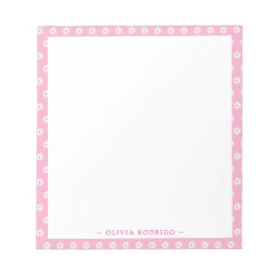 Bloc de notas personalizado con diseño de marco fl