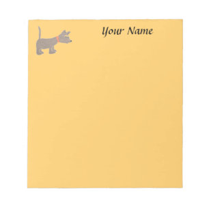 bloc de notas personalizado con diseño de perro