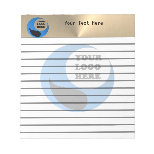 Bloc de notas personalizado con logotipo (Frente)