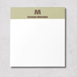 Bloc de notas personalizado con nombre y monograma