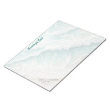 Bloc de notas personalizado con tema de playa