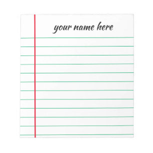 Bloc De Notas Personalizado conectado