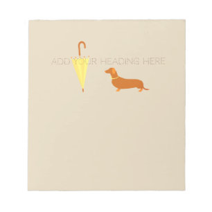 Bloc De Notas Personalizado Cute Perro Walker Pet Lover En Estil