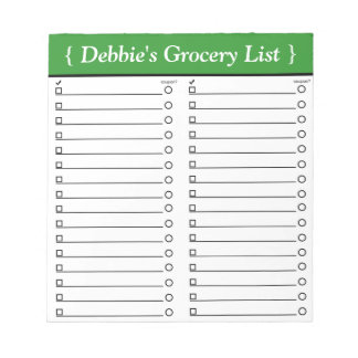 Bloc de notas personalizado de 5,5" x 6" para list