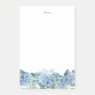 Bloc de notas personalizado de acuarela azul Hydra