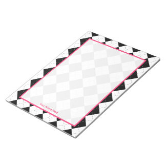 Bloc de notas personalizado de arglos y rosados