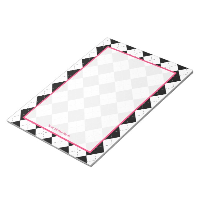 Bloc de notas personalizado de arglos y rosados (Lado Derecho)
